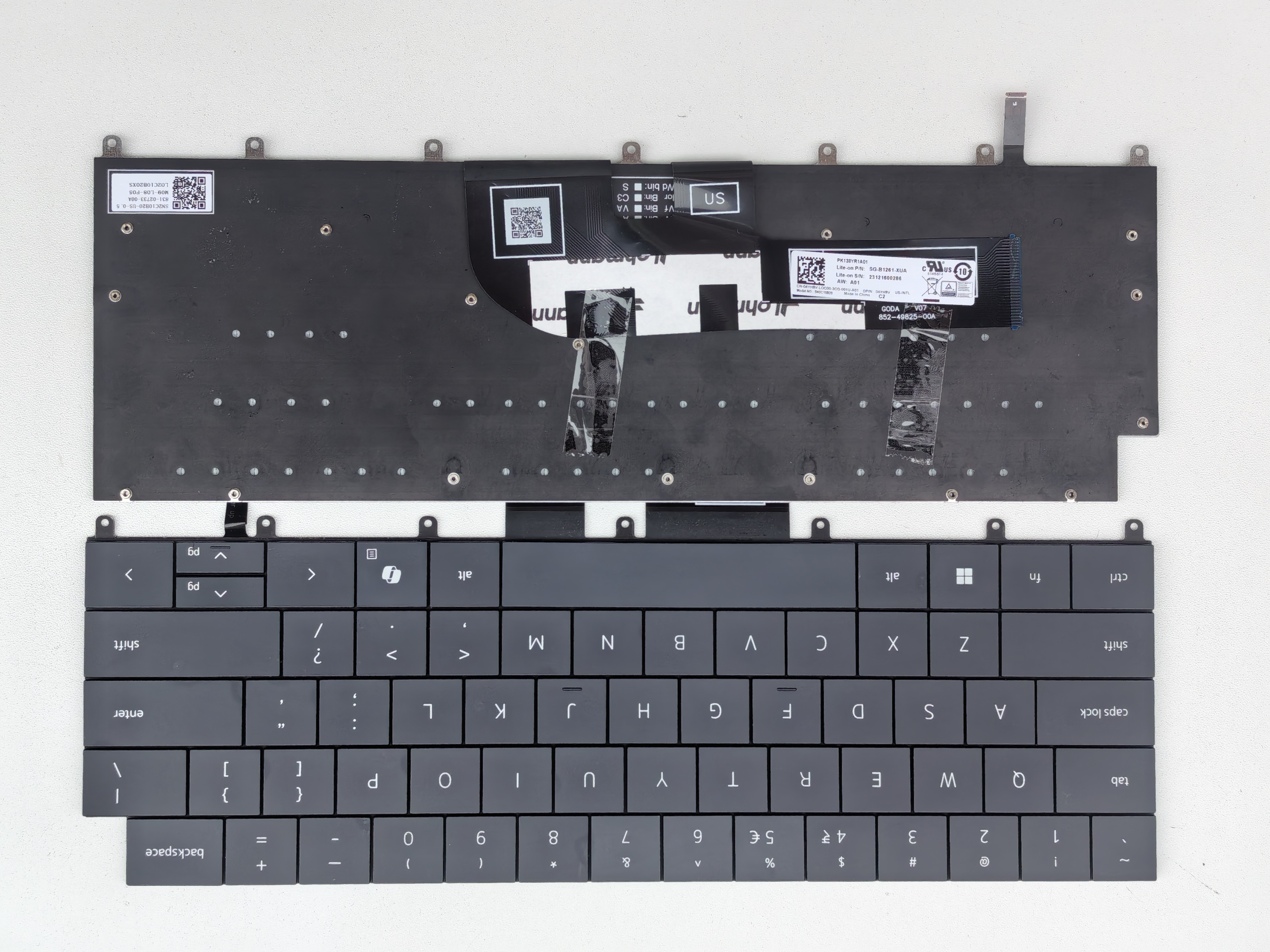 Picture of New Replacement Laptop Keyboard For DELL 9440/XPS14 9440 P184G AI key BLACK Backlit US Layout